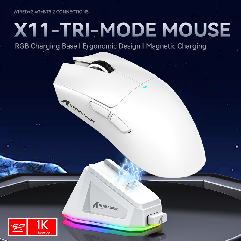 ATTACK SHARK X11 Wireless Gaming (Black)