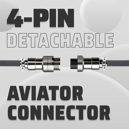 Attack Shark C01 PRO Coiled USB-C Cable Black