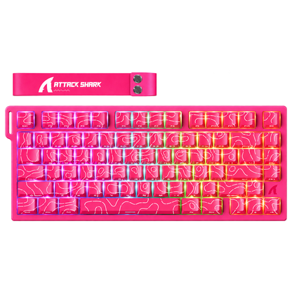 ATTACK SHARK R82 HE Magnetic Keyboard - Rose Red