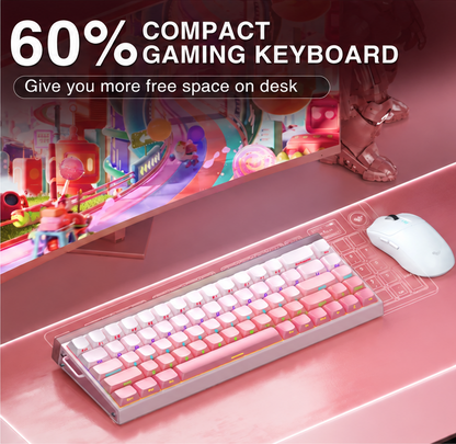 AULA HERO68 HE - Pink Side-Printed