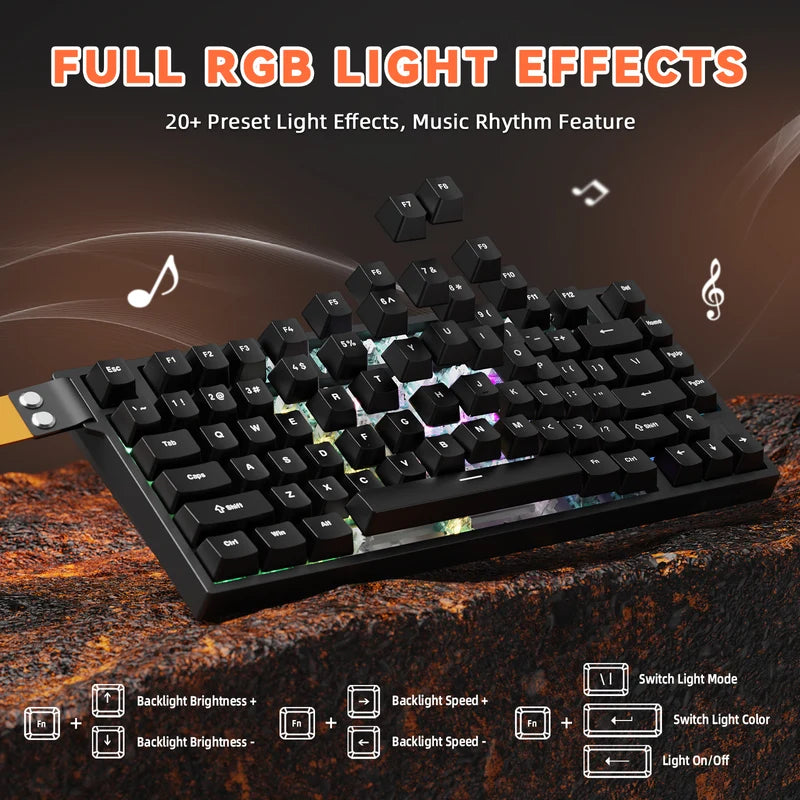 ATTACK SHARK R82 HE Magnetic Keyboard - Black