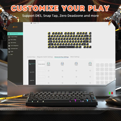 ATTACK SHARK R82 HE Magnetic Keyboard - Black