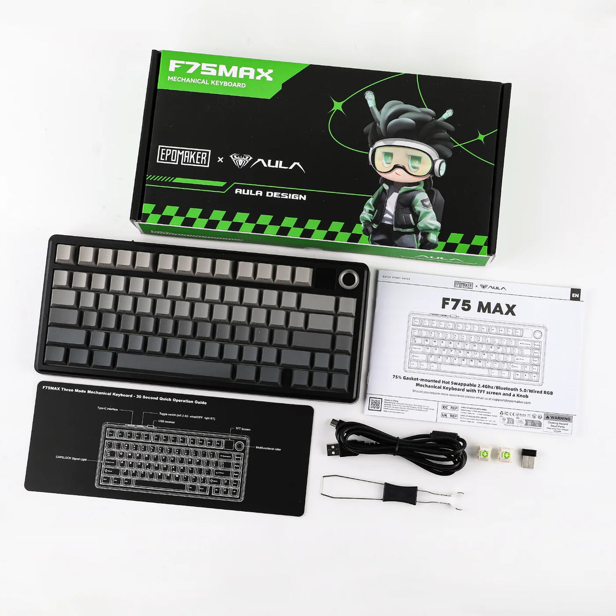 EPOMAKER X AULA F75 MAX Black