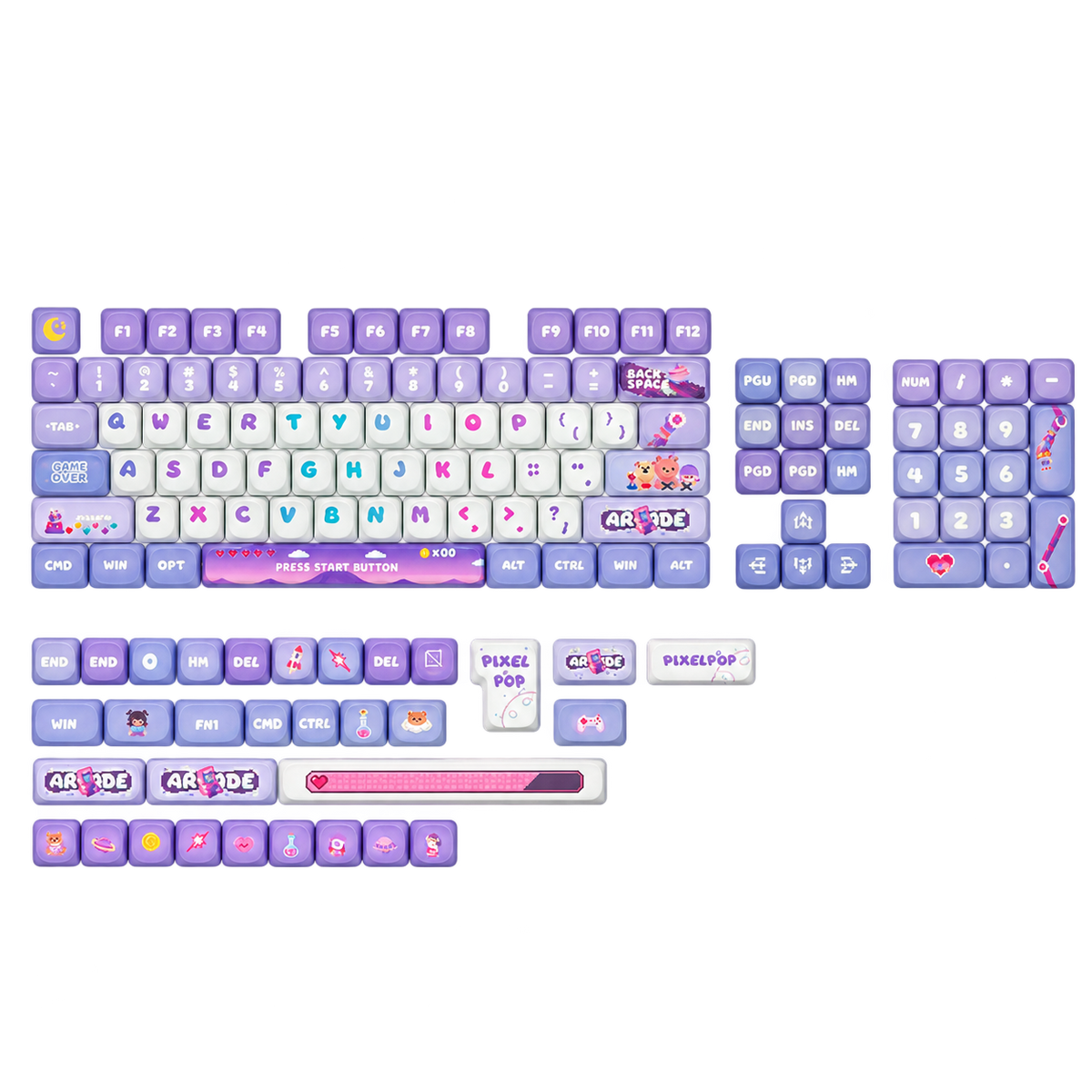 KiiBOOM X Planet Mars Keycap (MOA Profile)