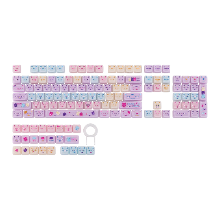 KiiBOOM Meow Pudding V2 Keycap Set (MAO Profile)