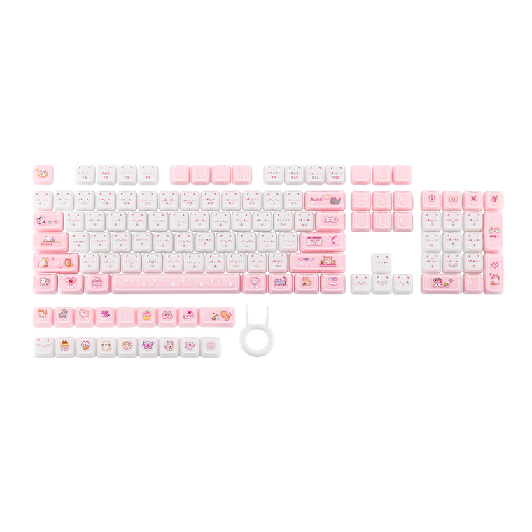 KiiBOOM Mewsic Jelly 122 Keys Keycap Set