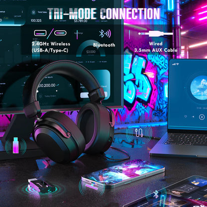 ATTACK SHARK L30 PRO Wireless Gaming Headset - Black