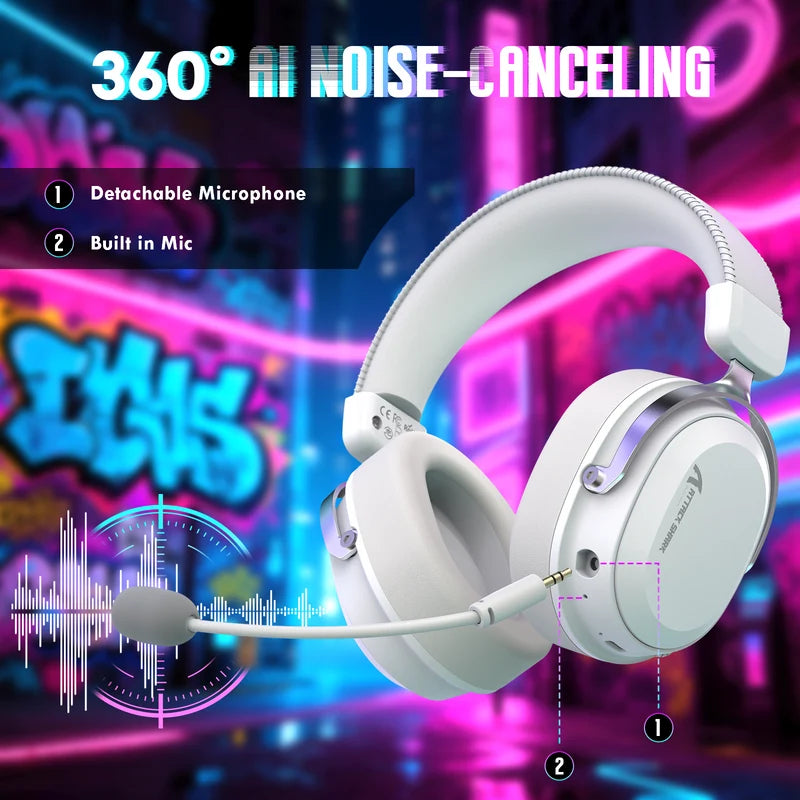 ATTACK SHARK L30 PRO Wireless Gaming Headset - White