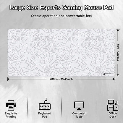 ATTACK SHARK CM02 PRO Gaming Mousepad 900×400mm - Black Contour