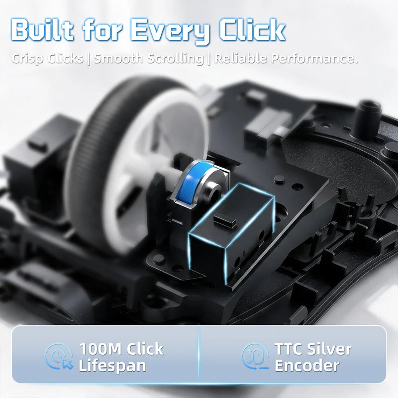 ATTACK SHARK X11 PRO V2 Wireless Gaming Mouse White image 5